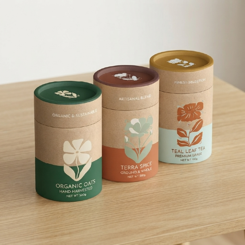 Custom Eco Friendly kraft Paper Tube (4)
