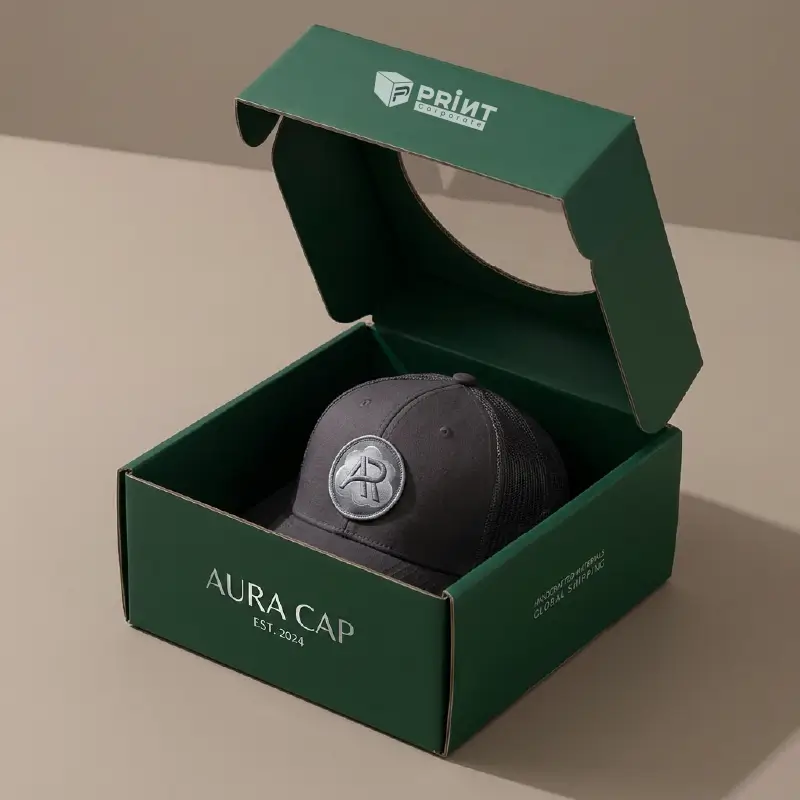 Custom Hat Boxes with window (1)