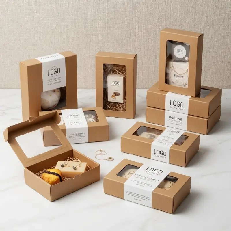 Custom Kraft Boxes with window (3)
