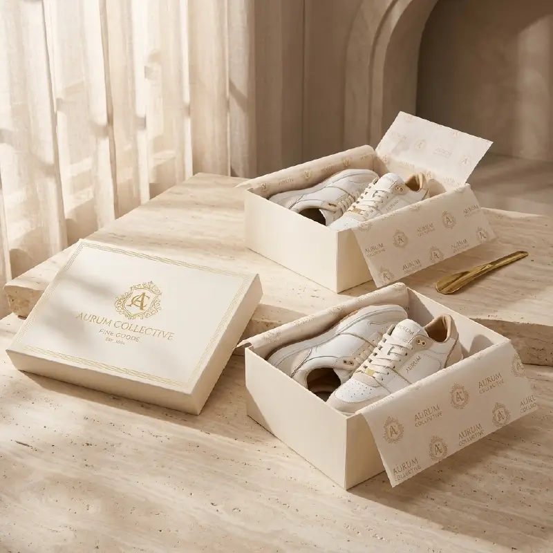 Custom White Shoe Boxes with lid (3)