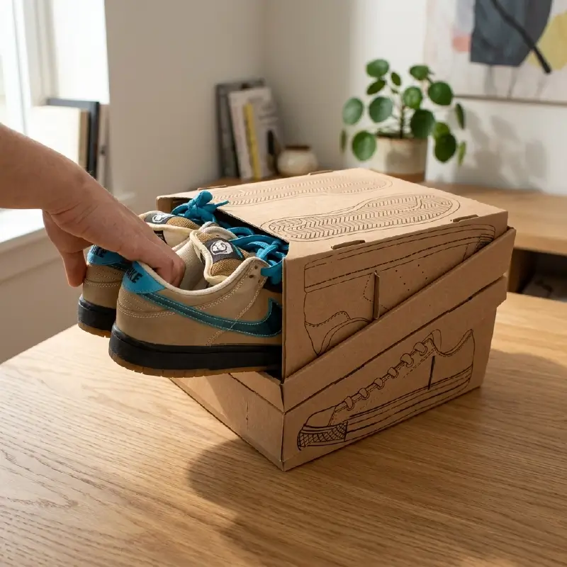 Custom cardboard Sneaker Boxes (3)
