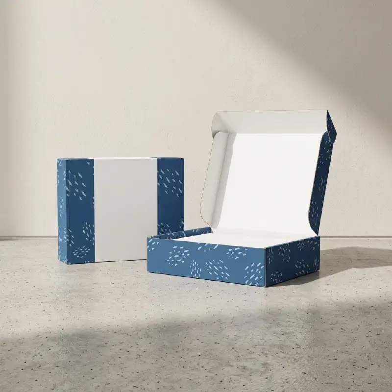 Custom printed White Shoe Boxes (4)