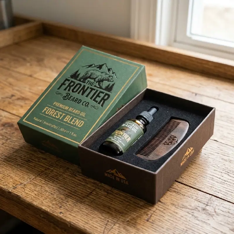 Custom Beard Oil Boxes