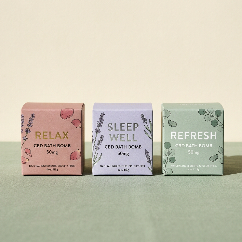 Custom CBD Bath Bomb Boxes