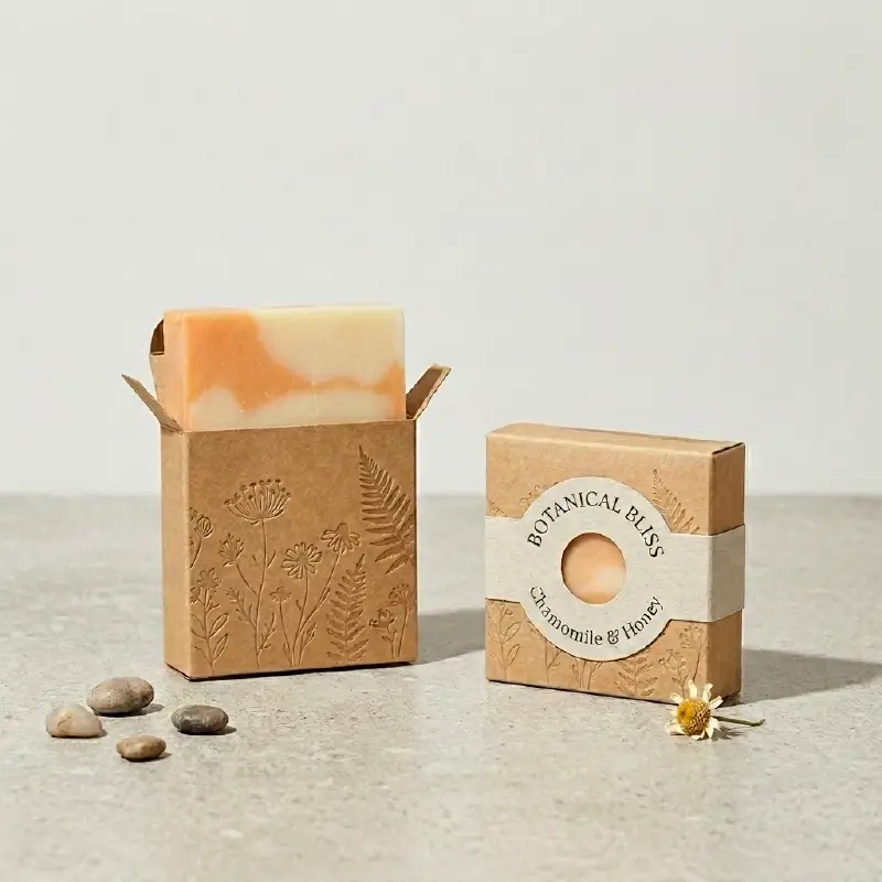 Custom Brown Soap Boxes With Window (2)