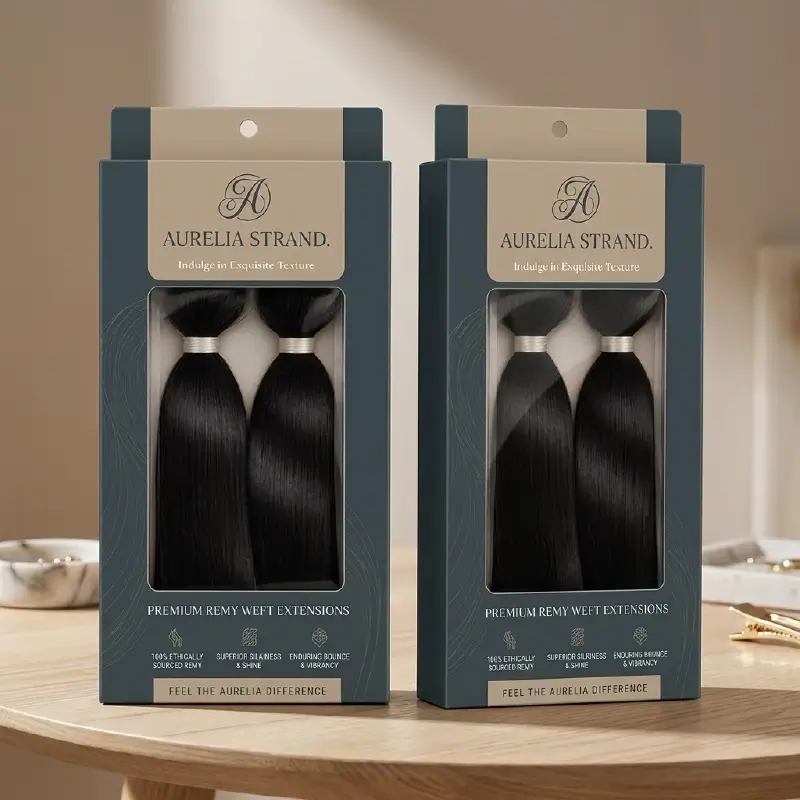 Custom Hair Extension Boxes WITH WINDOW (2)