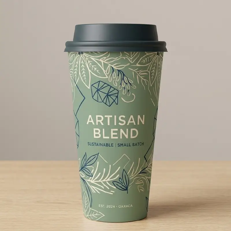 24oz Paper Coffee Cups With Logo (2)