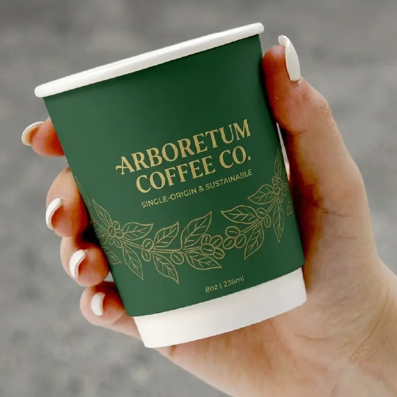 8oz Paper Coffee Cups 