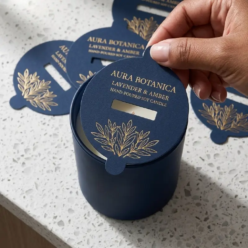 Custom Candle Dust Covers With Logo (2)