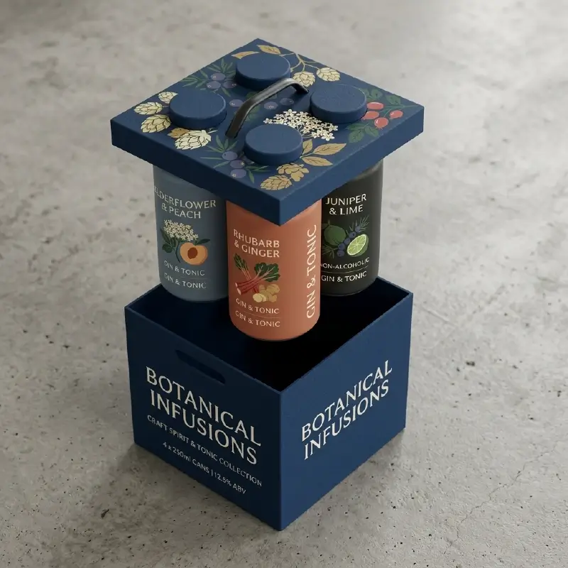 Custom Printed Bottle Boxes with Dividers (2)