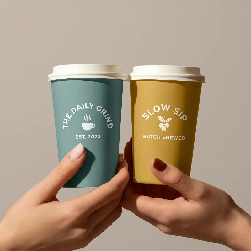 custom Printed single wall paper cups (2)