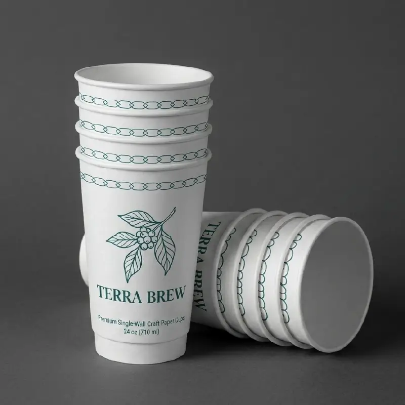 custom single wall paper cups With Logo (3)